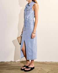 English Factory - Sleeveless Maxi Denim Dress