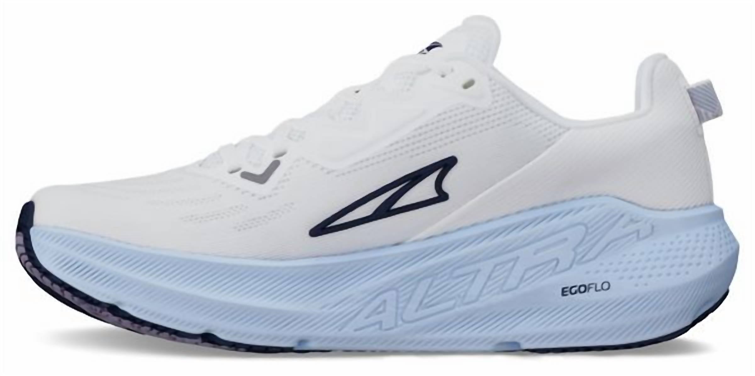 ALTRA Women's Running Shoes in white light blue - women's shoe - alternate view