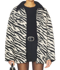 Sanctuary Soiree Barn Jacket in zebra - women's jacket