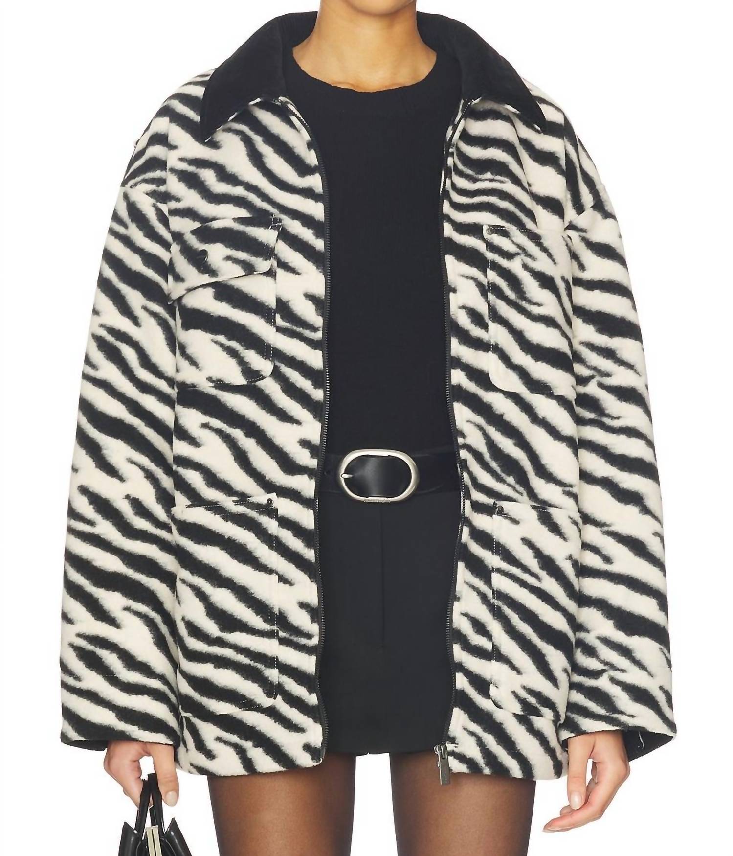 Sanctuary Soiree Barn Jacket in zebra - women's jacket