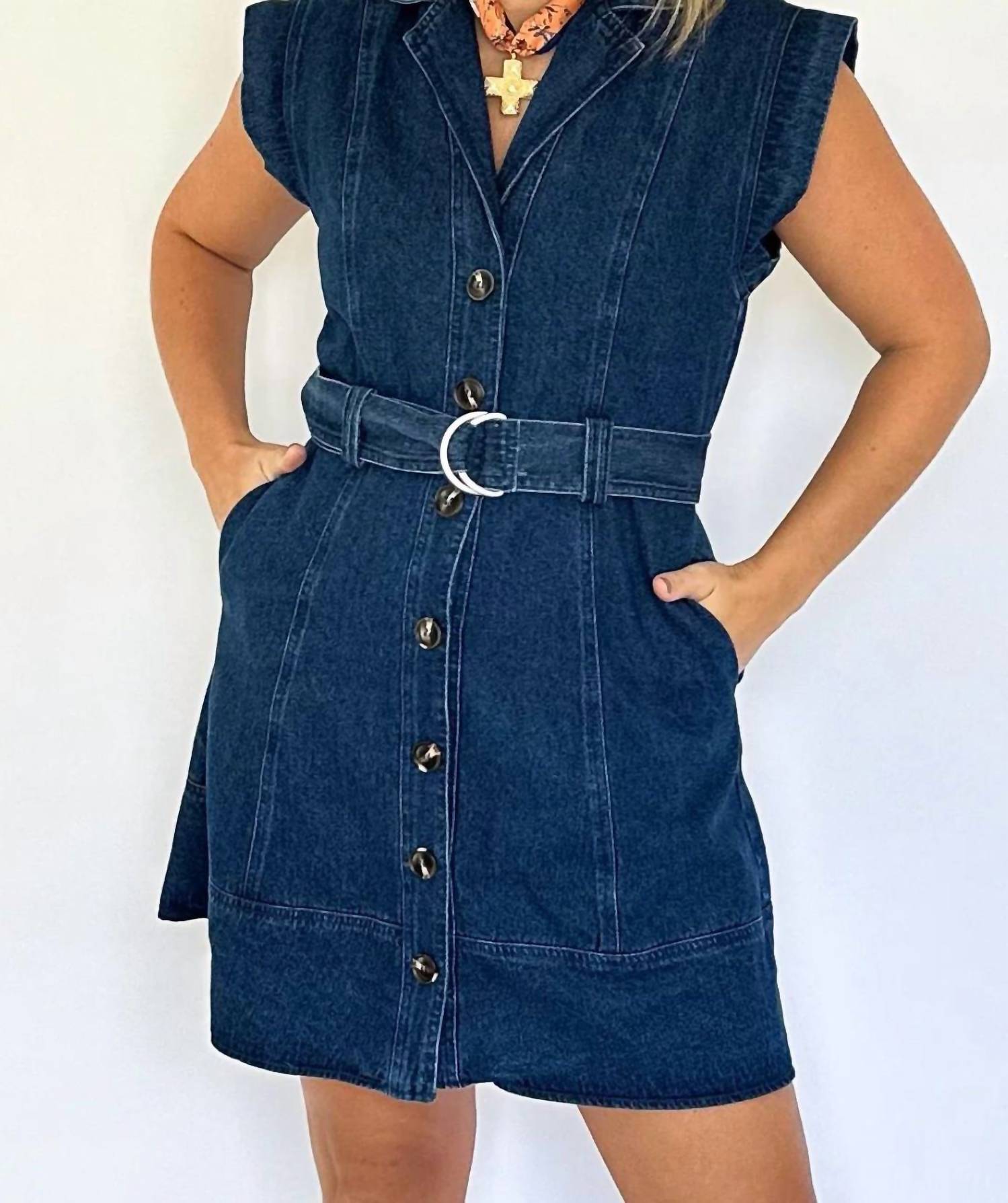 Entro - Mini Denim Dress