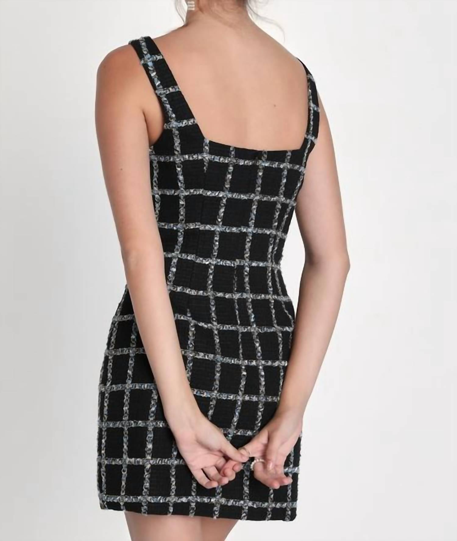 Lulus - Tweed Sleeveless Mini Dress