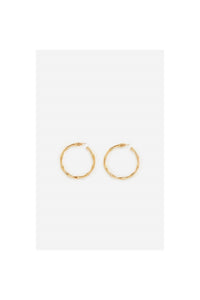 vanessabruno Women's Brass Creoles Earrings in gold - women's jewelry - detail view