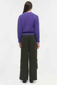SIMKHAI Linda Sweater in ultraviolet 1 - women's sweater - alternate view