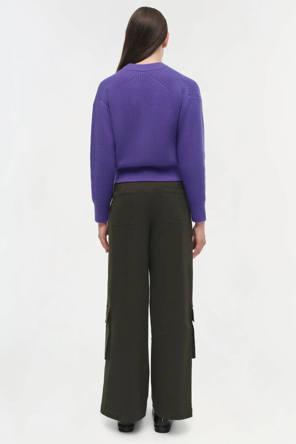 SIMKHAI Linda Sweater in ultraviolet 1 - women's sweater - alternate view