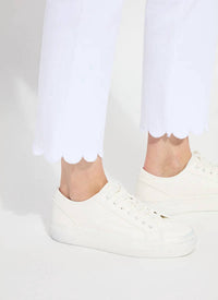 Lysse - Sage Scallop Edge Ankle Baby Boot Pants