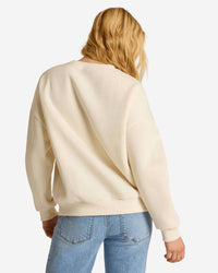 Pretty Garbage Brie Cowgirl Sweatshirt in beige - women's top - detail view