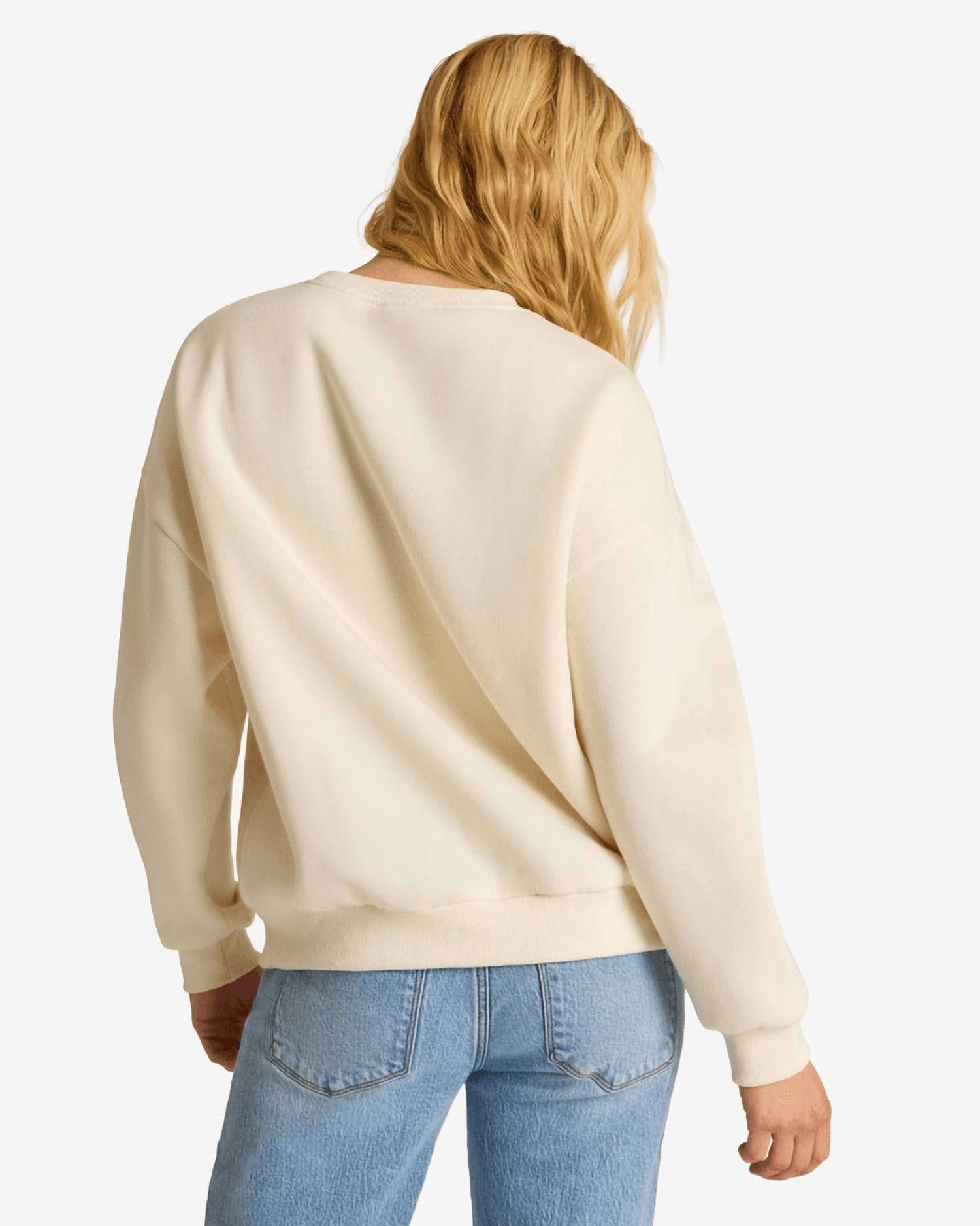 Pretty Garbage Brie Cowgirl Sweatshirt in beige - women's top - detail view