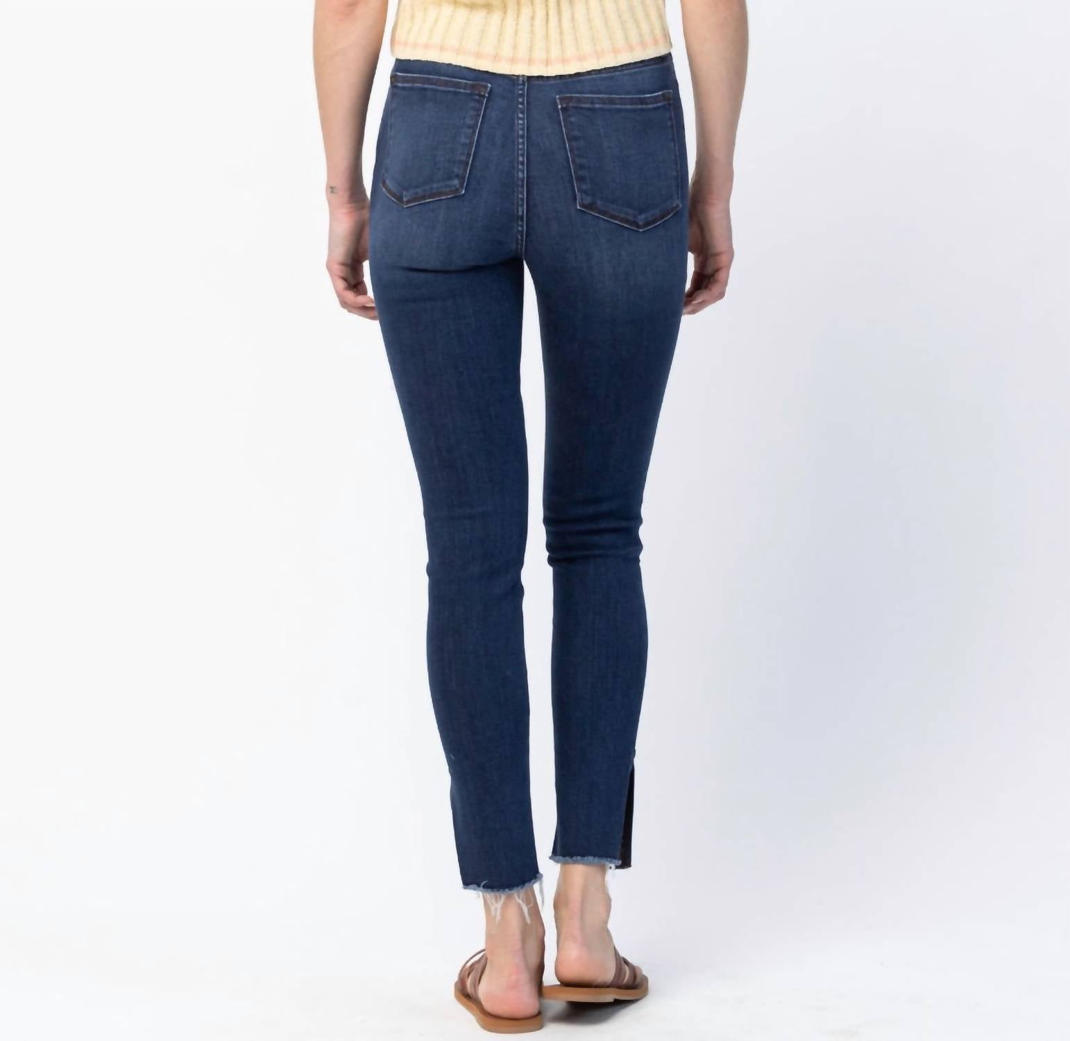 Judy Blue - High Waist Side Slit Skinny Jeans
