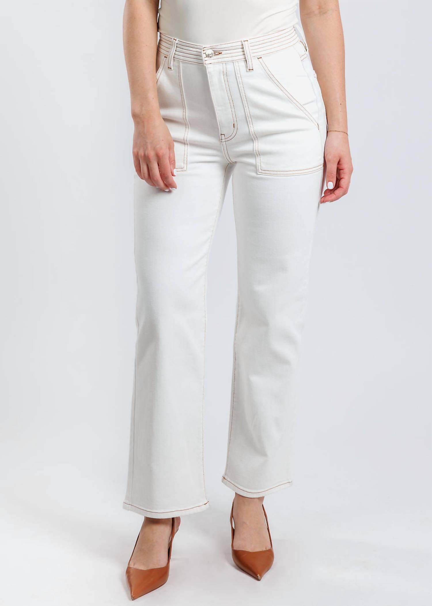 Frame - The Trapunto Straight Denim Trouser Pants