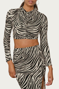 OPEN-BACK TOP AND MIDI SKIRT SET