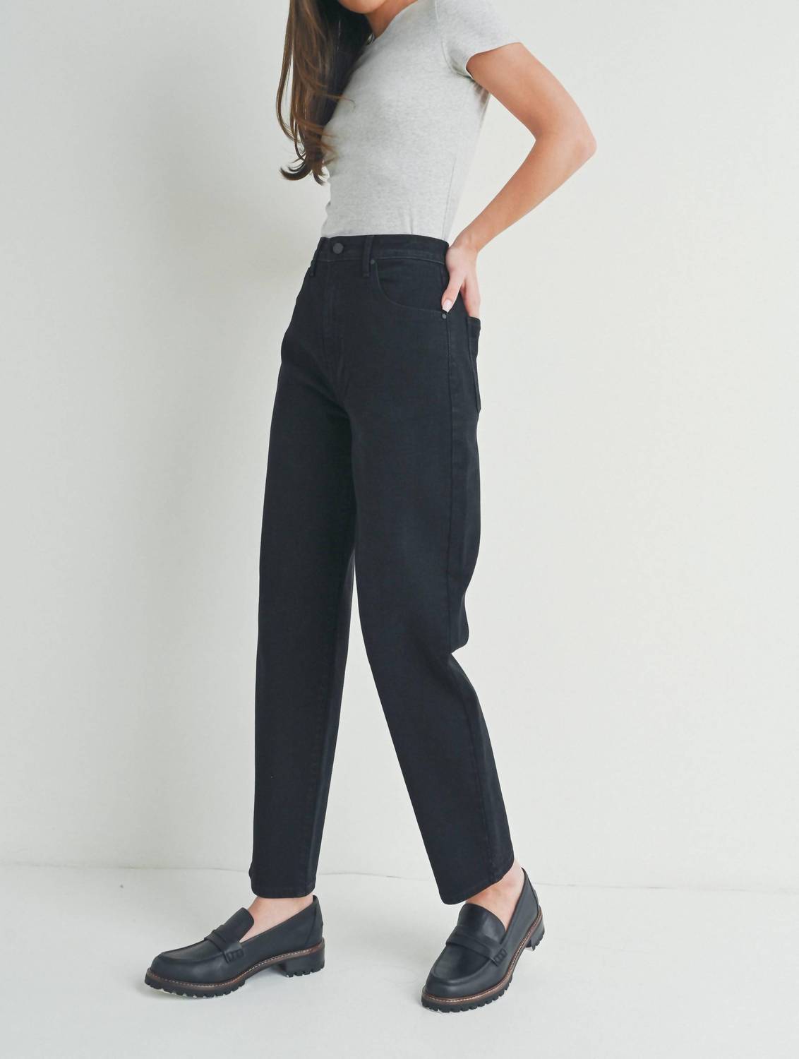 Just Black Denim - Tapered Barrel Jeans