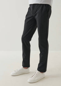 Patrick Assaraf Nucleo Stretch Chino Pants in black - men's pants - alternate view