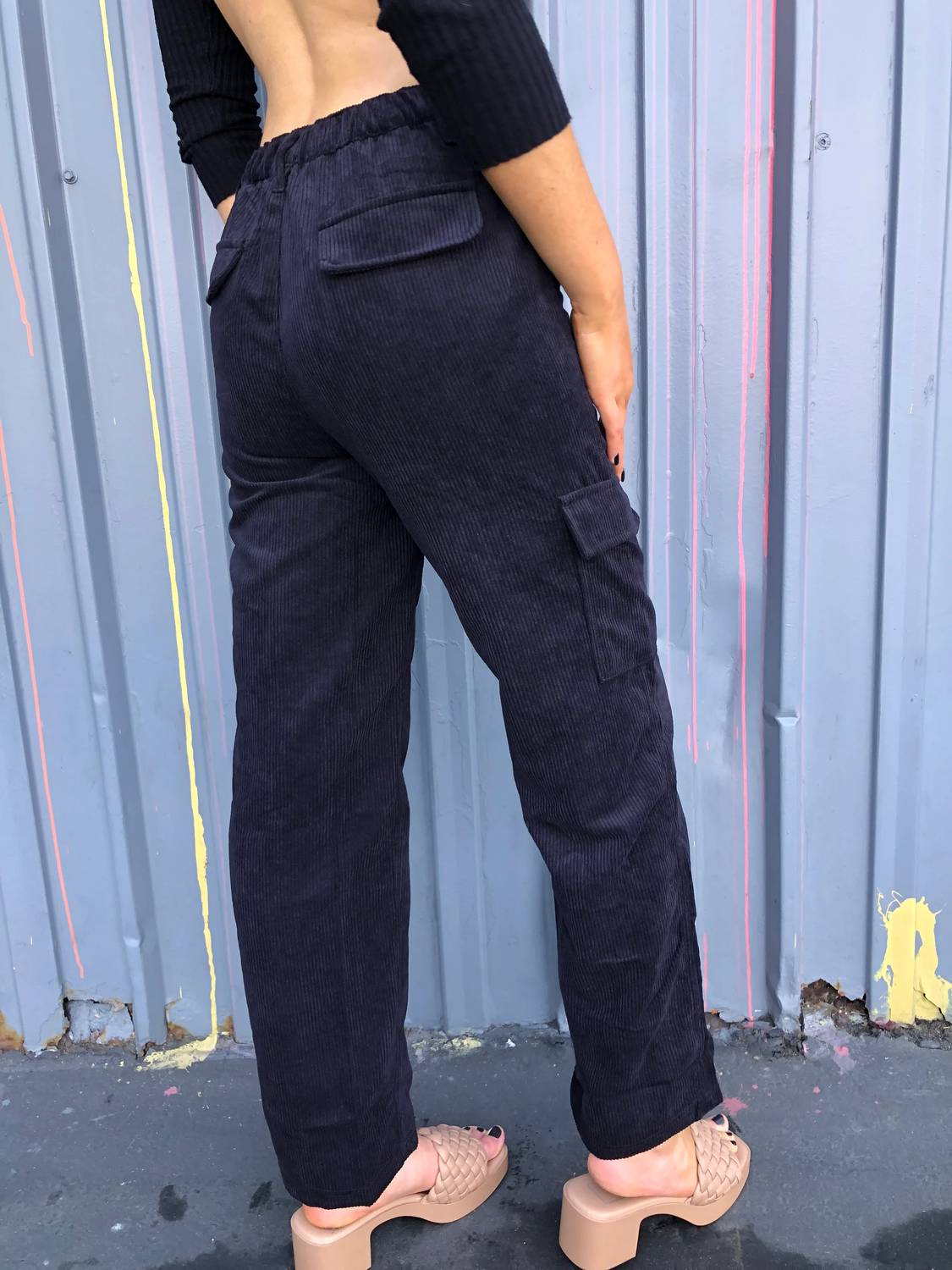 Love Tree - Callie Corduroy Cargo Pants