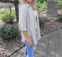 Dex - Long Sleeve Stripe Blouse