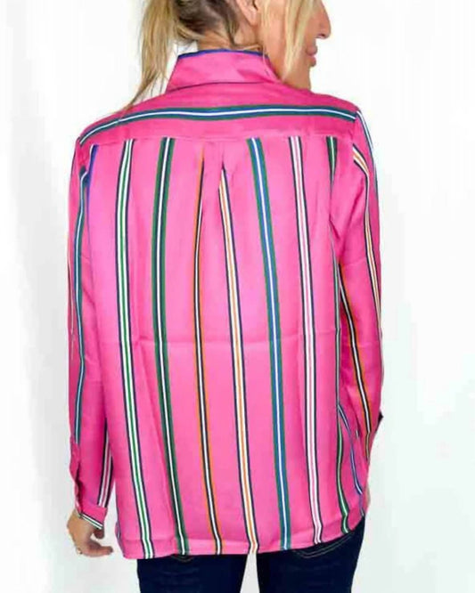 Vilagallo - Silk Striped Blouse