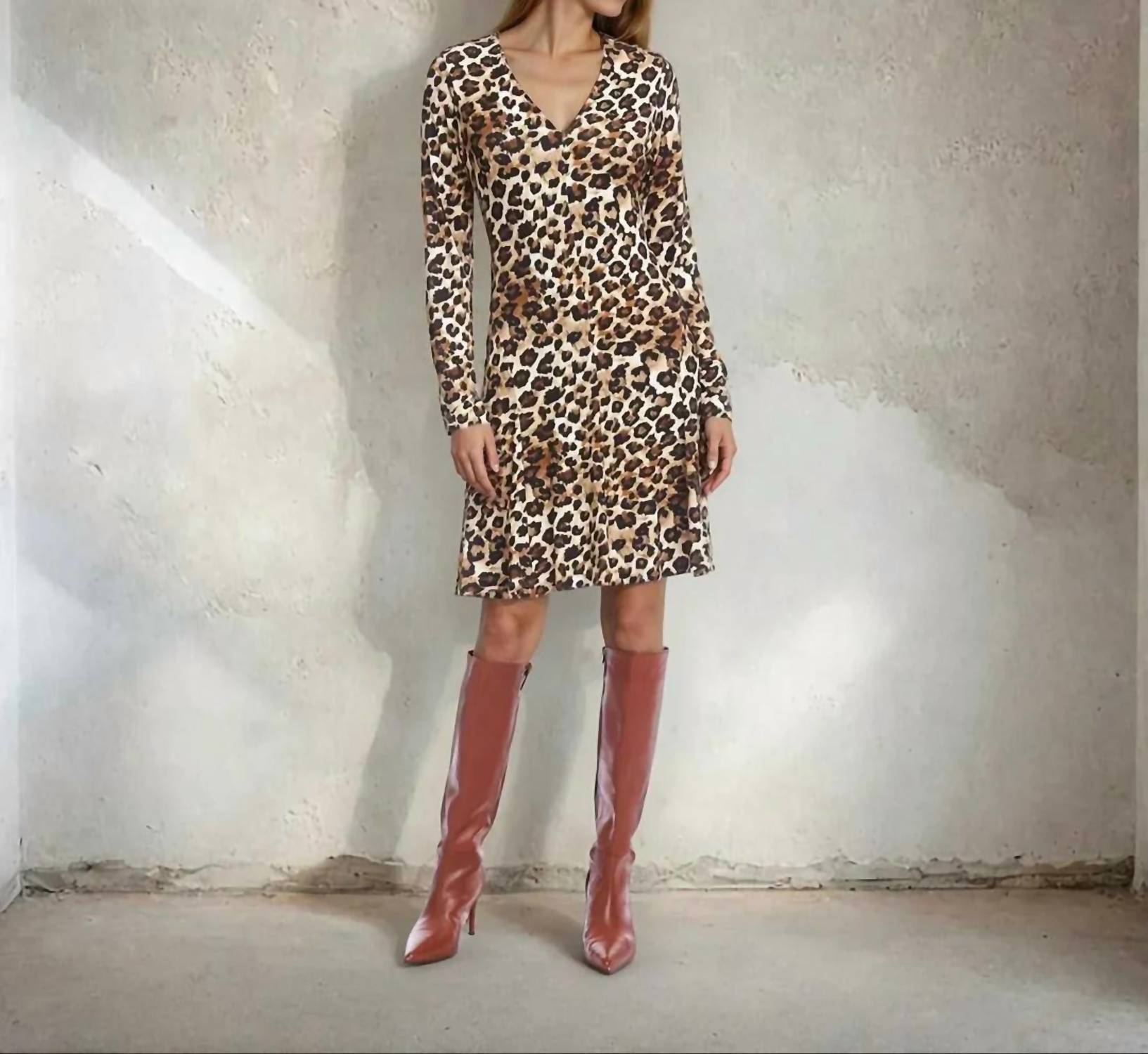 Karen Kane - Long sleeve fit and flair dress