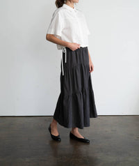 Elle Grey - Button-up Shirt With Tie Hem
