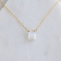 Mesa Blue - Women's Faceted Moonstone Necklace