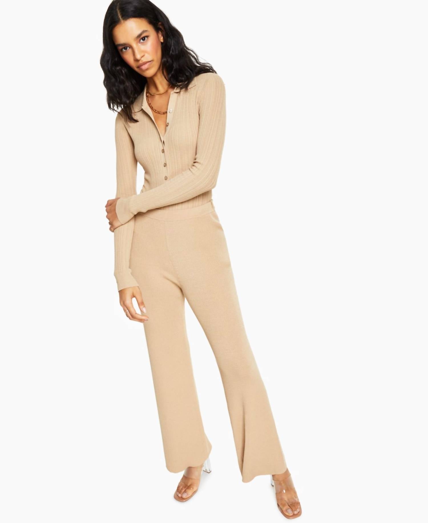 Leyden - Textured Button-front Bodysuit