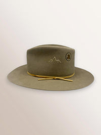 JW Bennett Men's Cloudveil Hat Band in sahara - men's hat - detail view