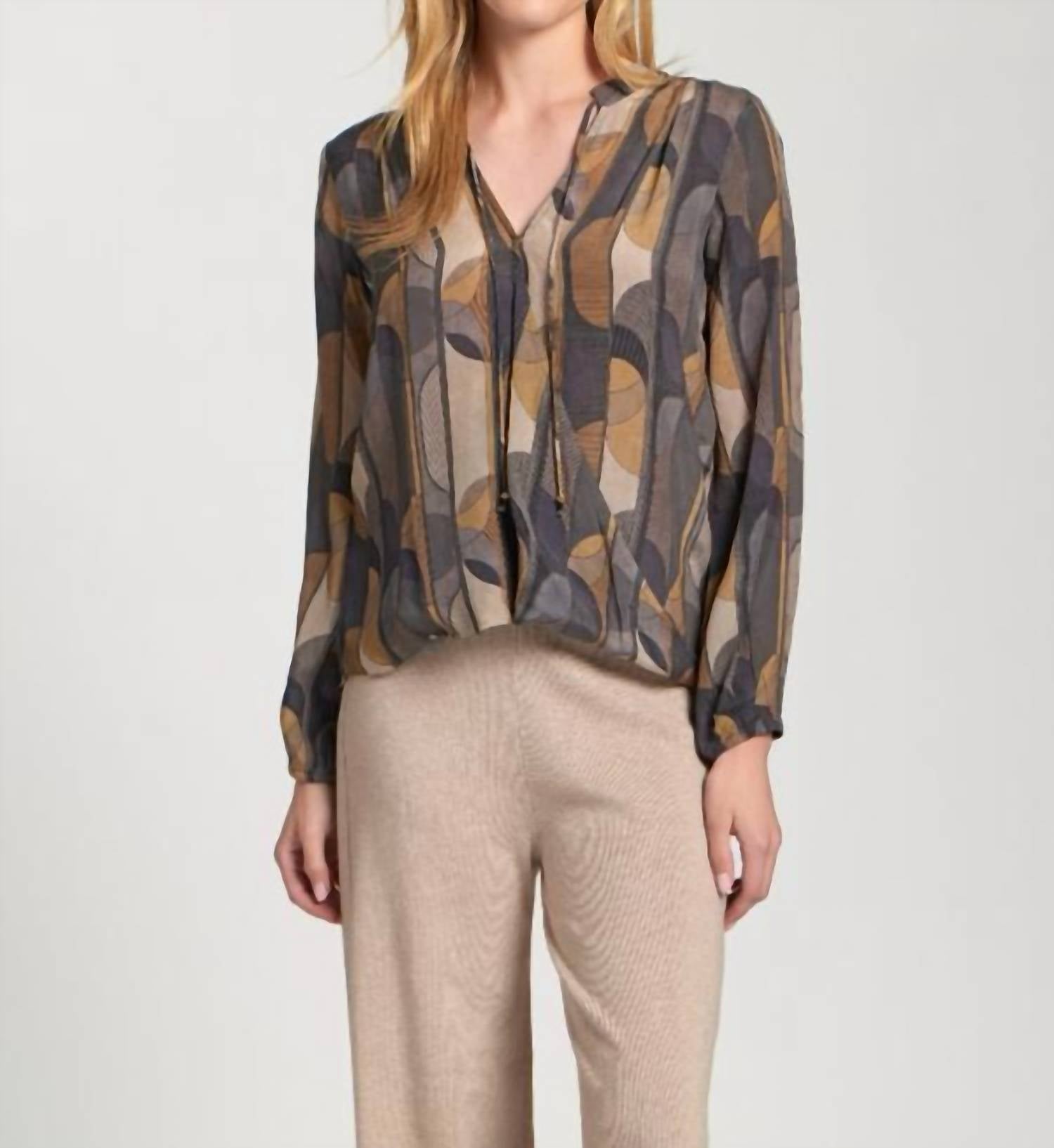 Apny - Crossover Top With Tassel