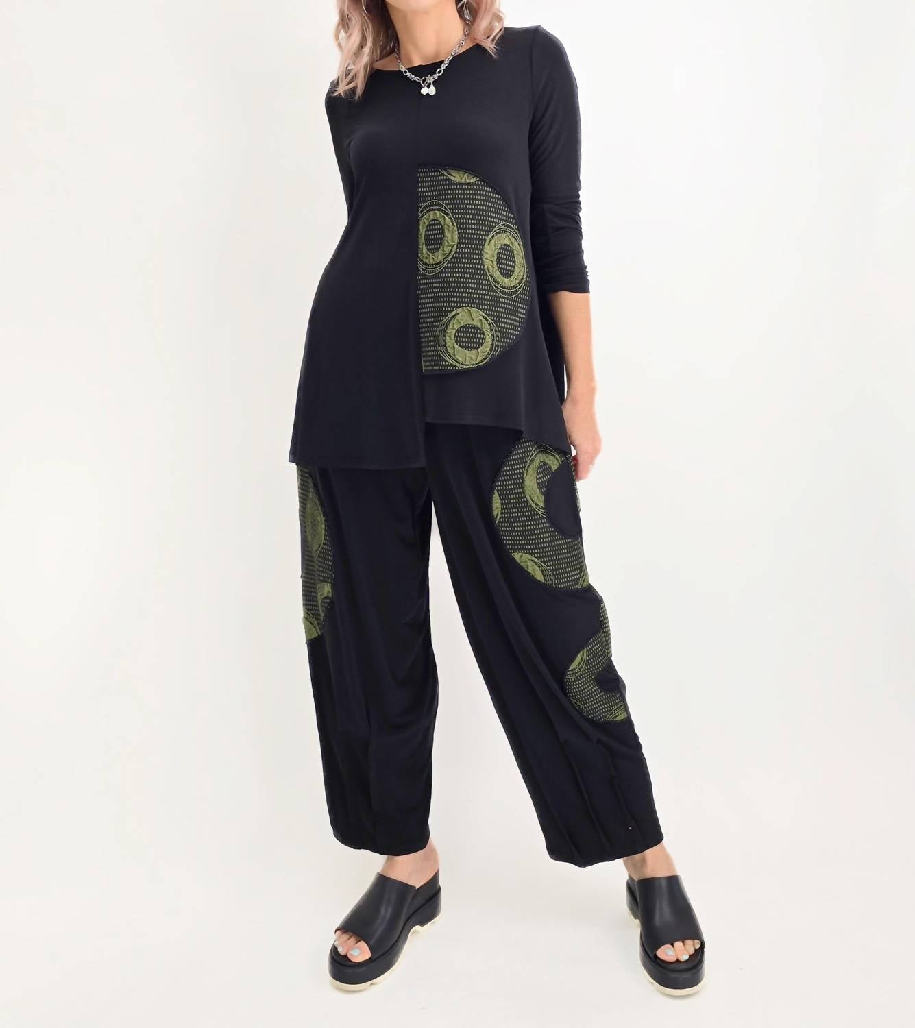 Ic Collection - Half Moon Long Sleeve Top