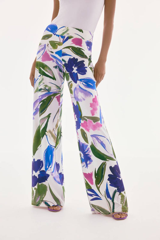 Joseph Ribkoff - Floral Print Wide Leg Pant