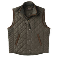 Madison Creek Outfitters Greenville Diamond Quilted Nylon Vest in loden - men's jacket - alternate view