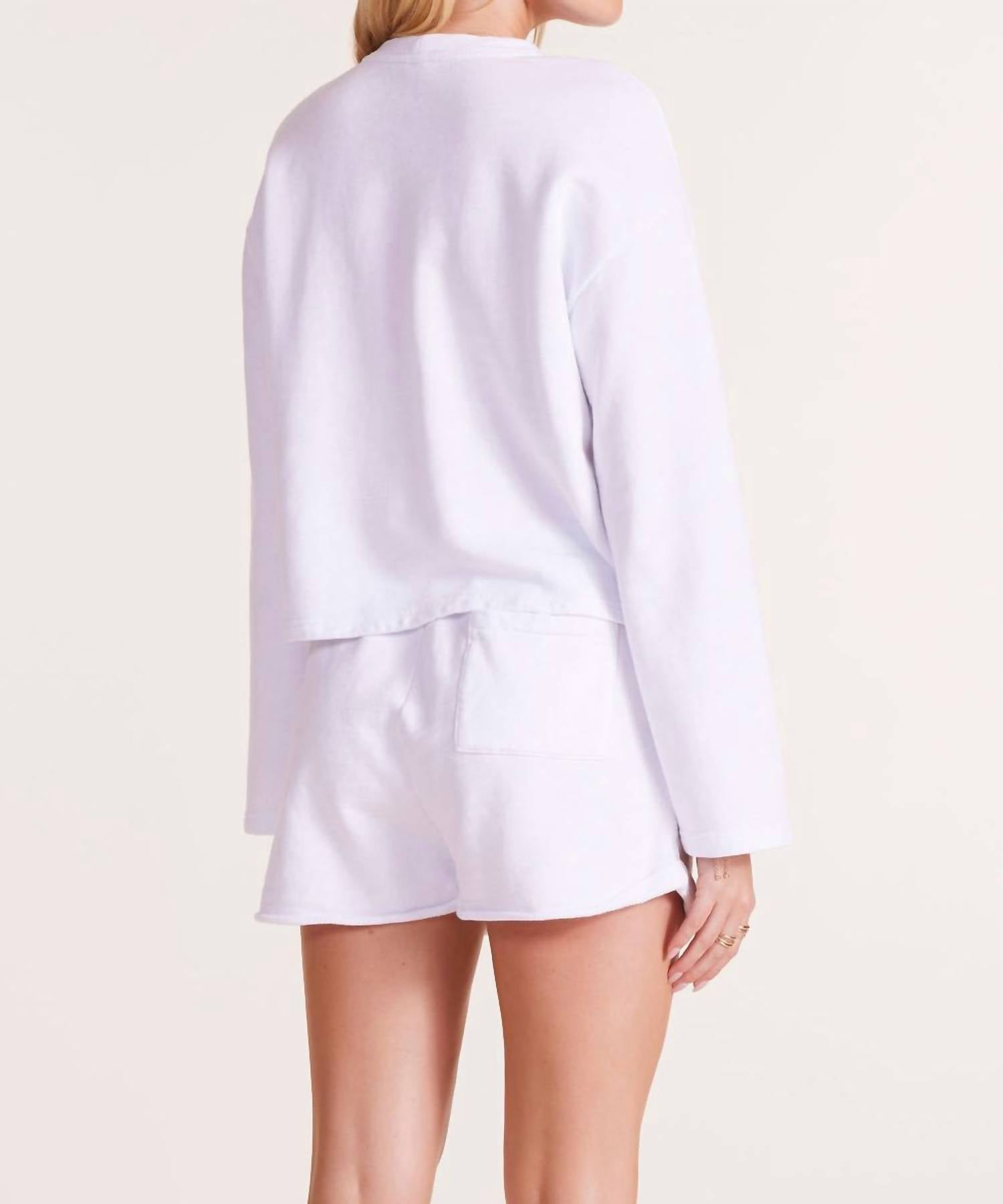 Bobi - Wide Sleeve Boxy Sweatshirt