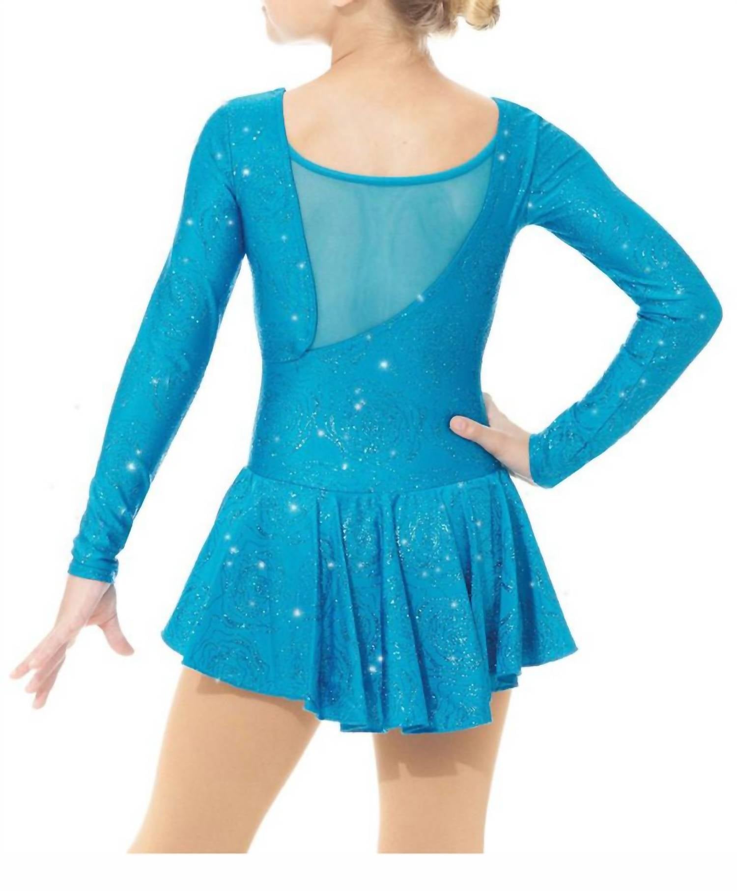 Mondor - Shimmer Pattern Long Sleeve Skate Dress