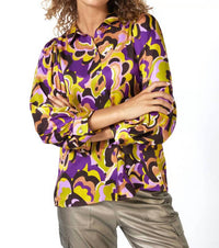 Esqualo - Laurel Retro Print Blouse