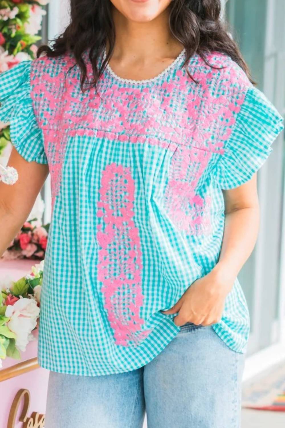 Layerz Clothing - Beck Embroidered Top