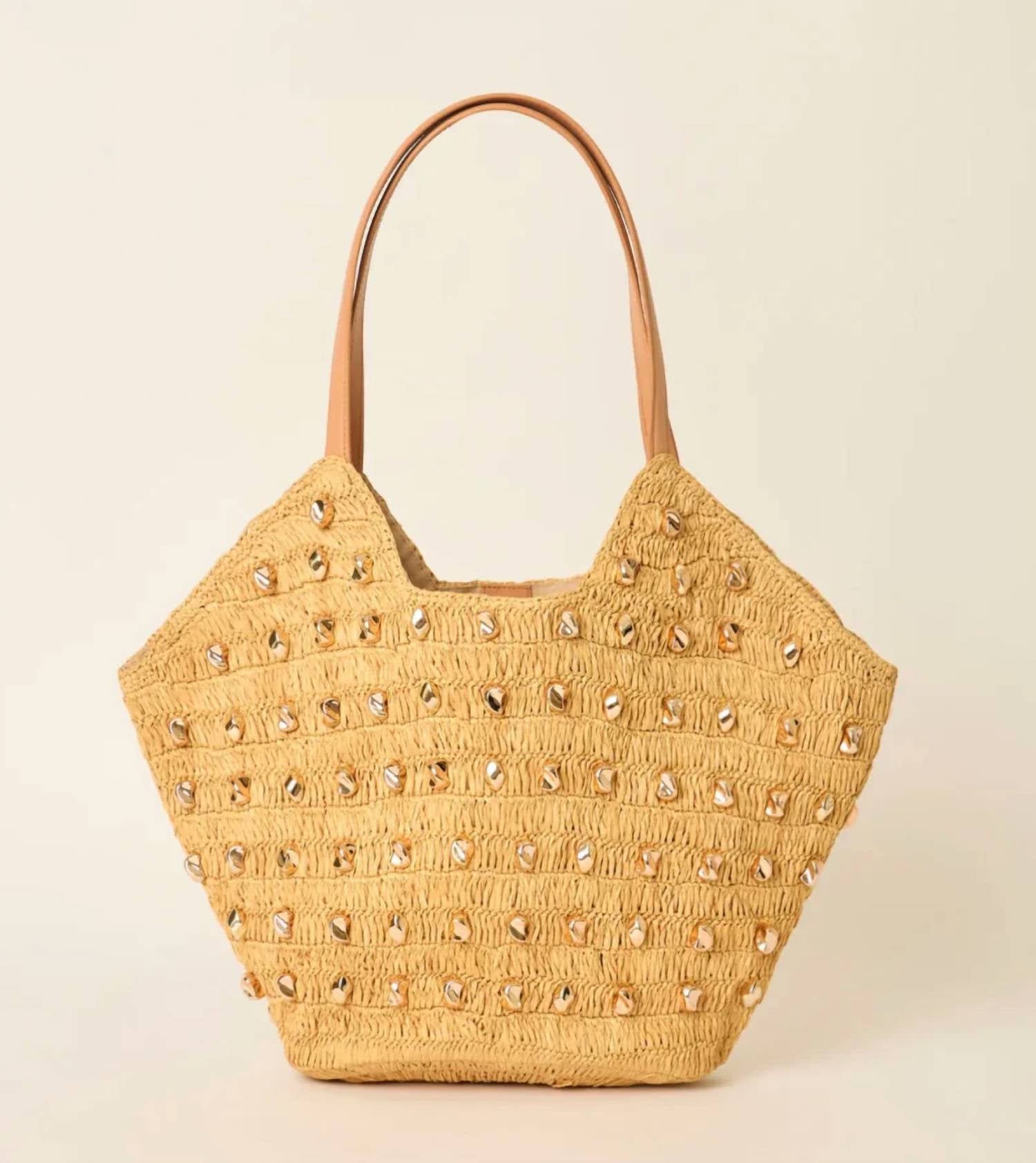 Btb Los Angeles - Women's Studded Galia Tote Bag