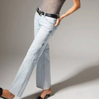 Sprwmn - Farah 5 Pocket Patch Flare Jeans