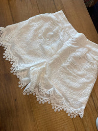 Skies Are Blue - Women's Layered Lace Shorts