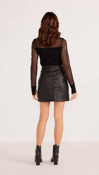 Minkpink - Leena Polyurethane Mini Skirt