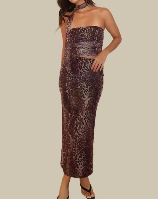 Golden - Jordan 2 Piece Bandeau withMaxi Skirt