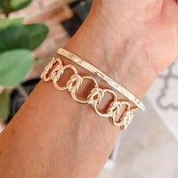 Kendra Scott Women's Fallyn Cuff Bracelet in rosegold metal - women's jewelry - detail view
