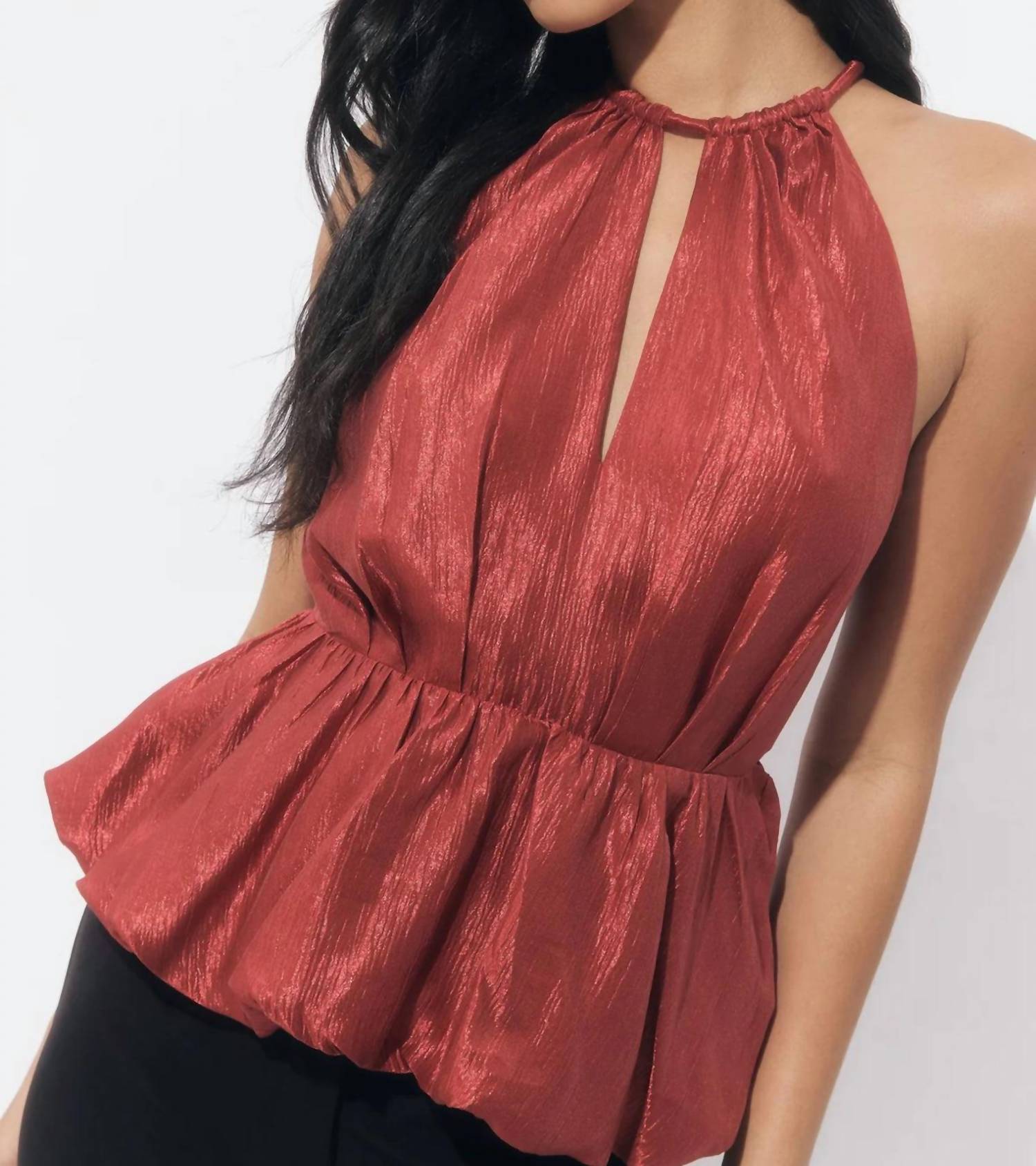 Adelyn Rae - Lidia Textured Halter Top