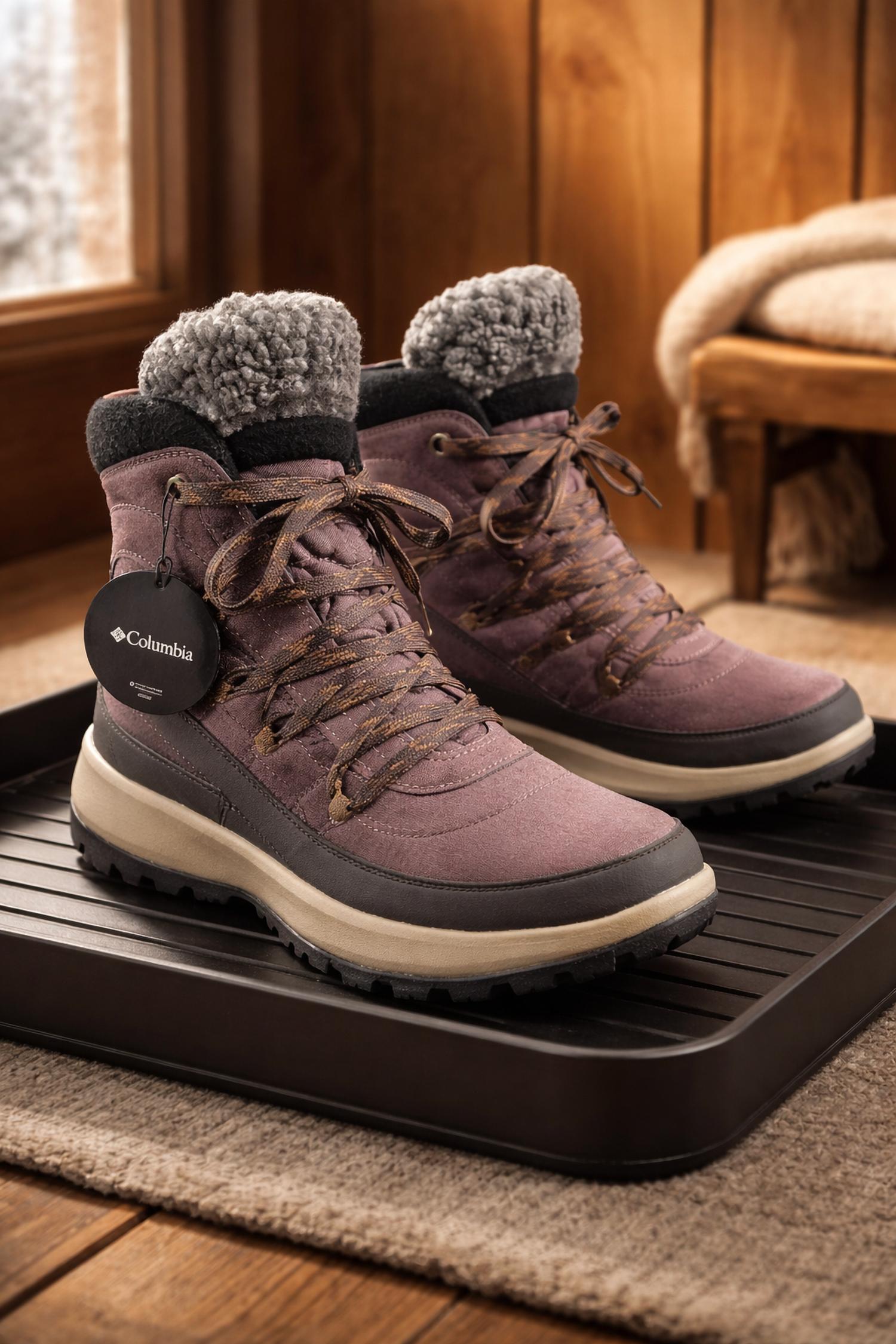 Columbia WOMEN'S RED HILLS OMNI-HEAT BOOT in basalt camel brown - women's shoe