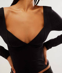 Free People - Duo Corset Long Sleeve Top