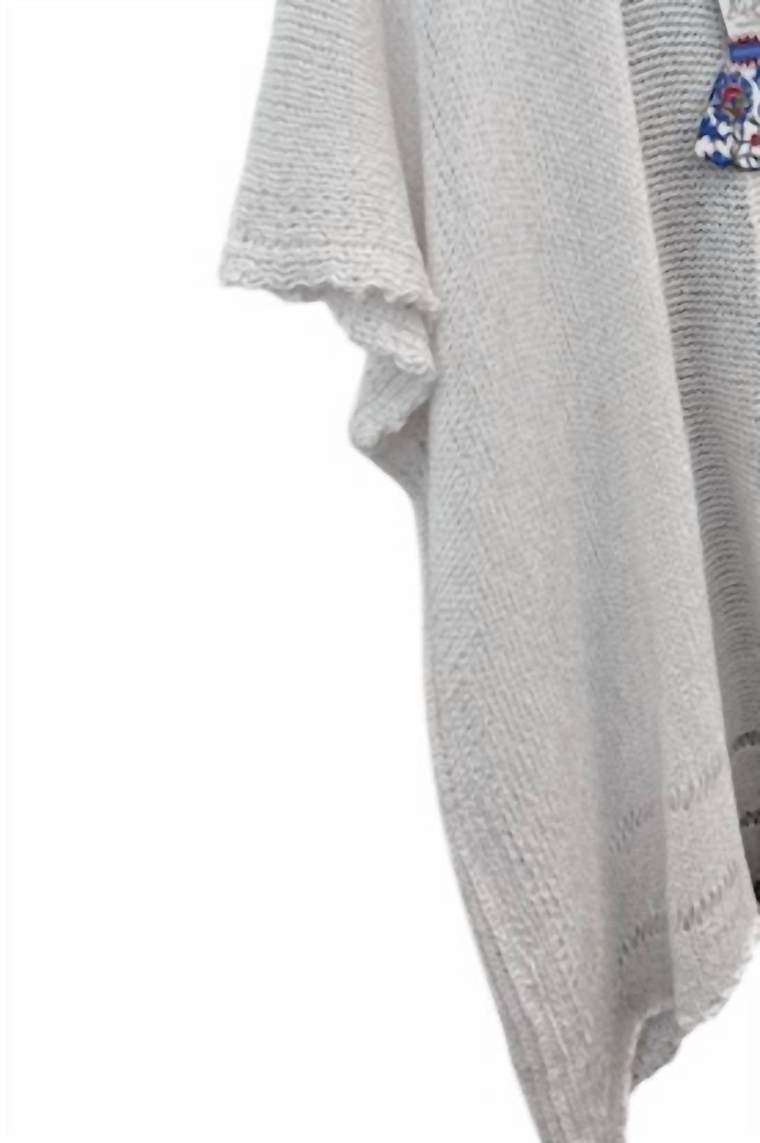 B & K Moda - Women's Short Sleeves Pull-On Sweater