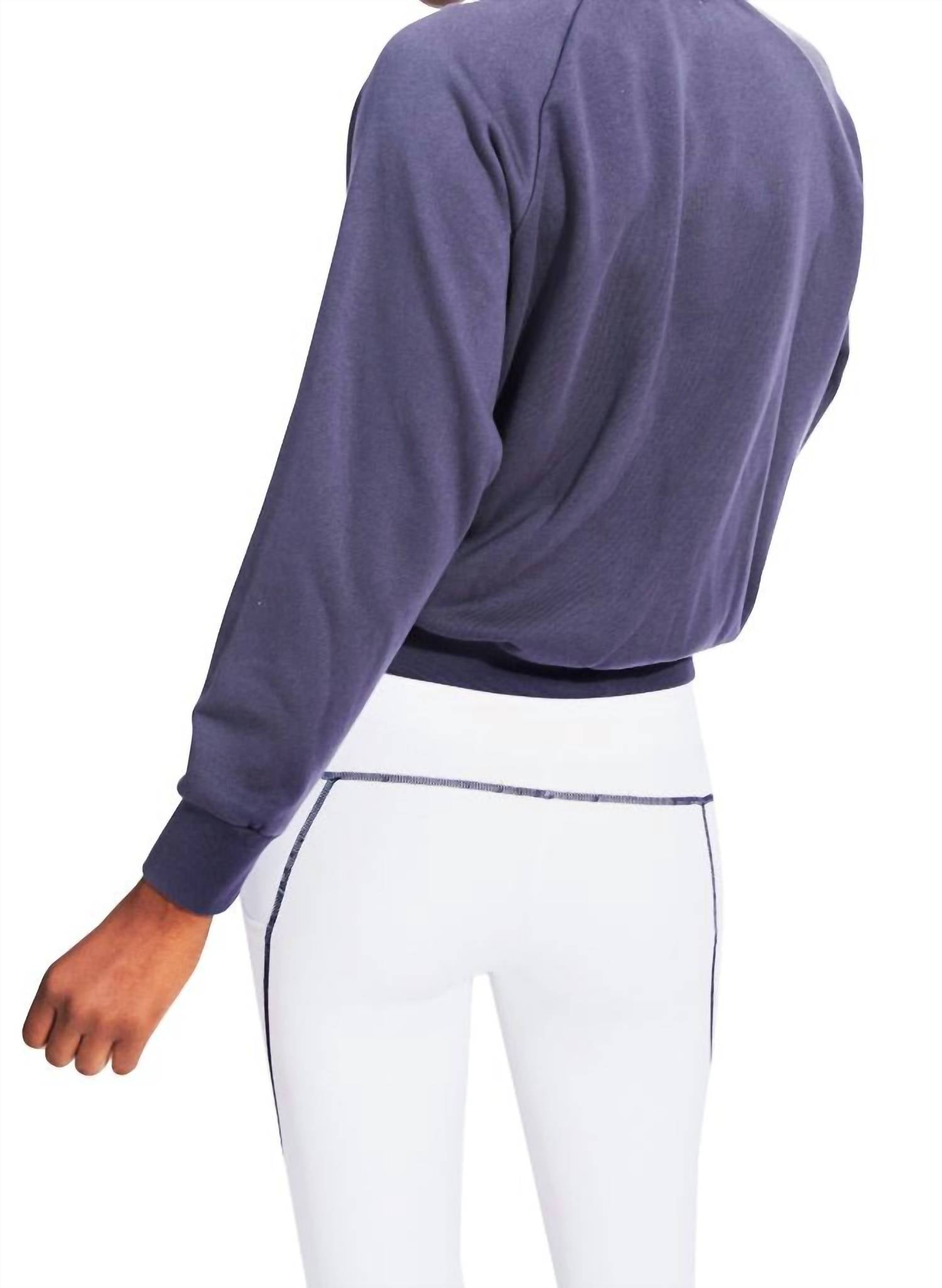 Kensie - Long Sleeve Raglan Joie De Vivre Sweatshirt