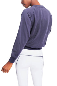 Kensie - Long Sleeve Raglan Joie De Vivre Sweatshirt