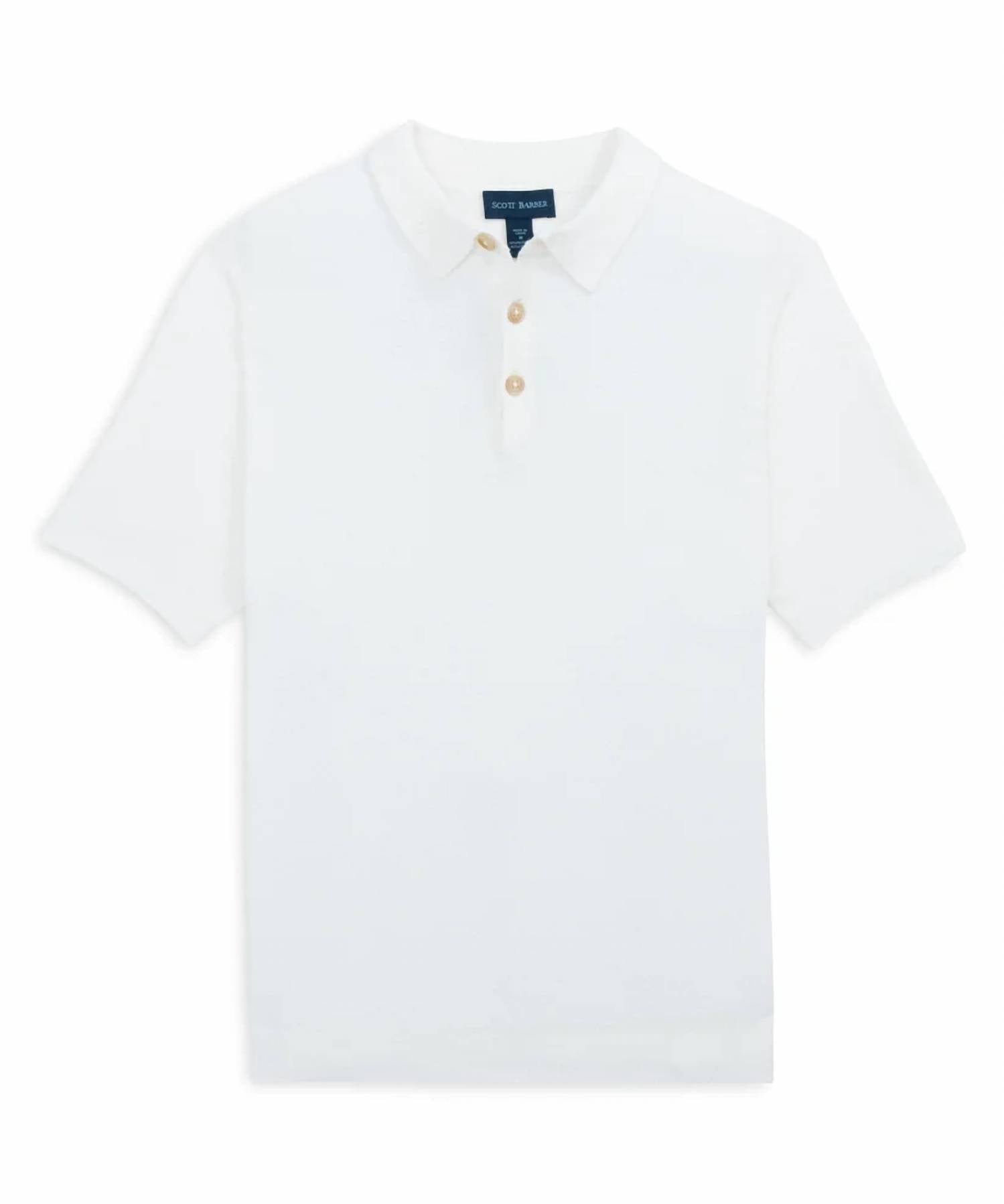 Scott Barber - Men's Boucle Solid Polo Shirt