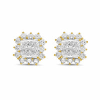Diana M Jewels - Women's Radiant Lab-Grown Diamond Stud Earrings (5.00 Ct TCW) - Statement