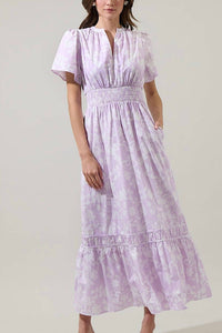 Sugarlips - Emme Floral Demie Smocked Maxi Dress