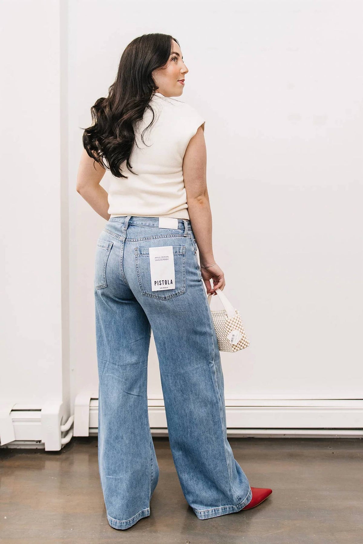 Pistola - Jadyn Low Slung Palazzo Wide-leg Denim Pants