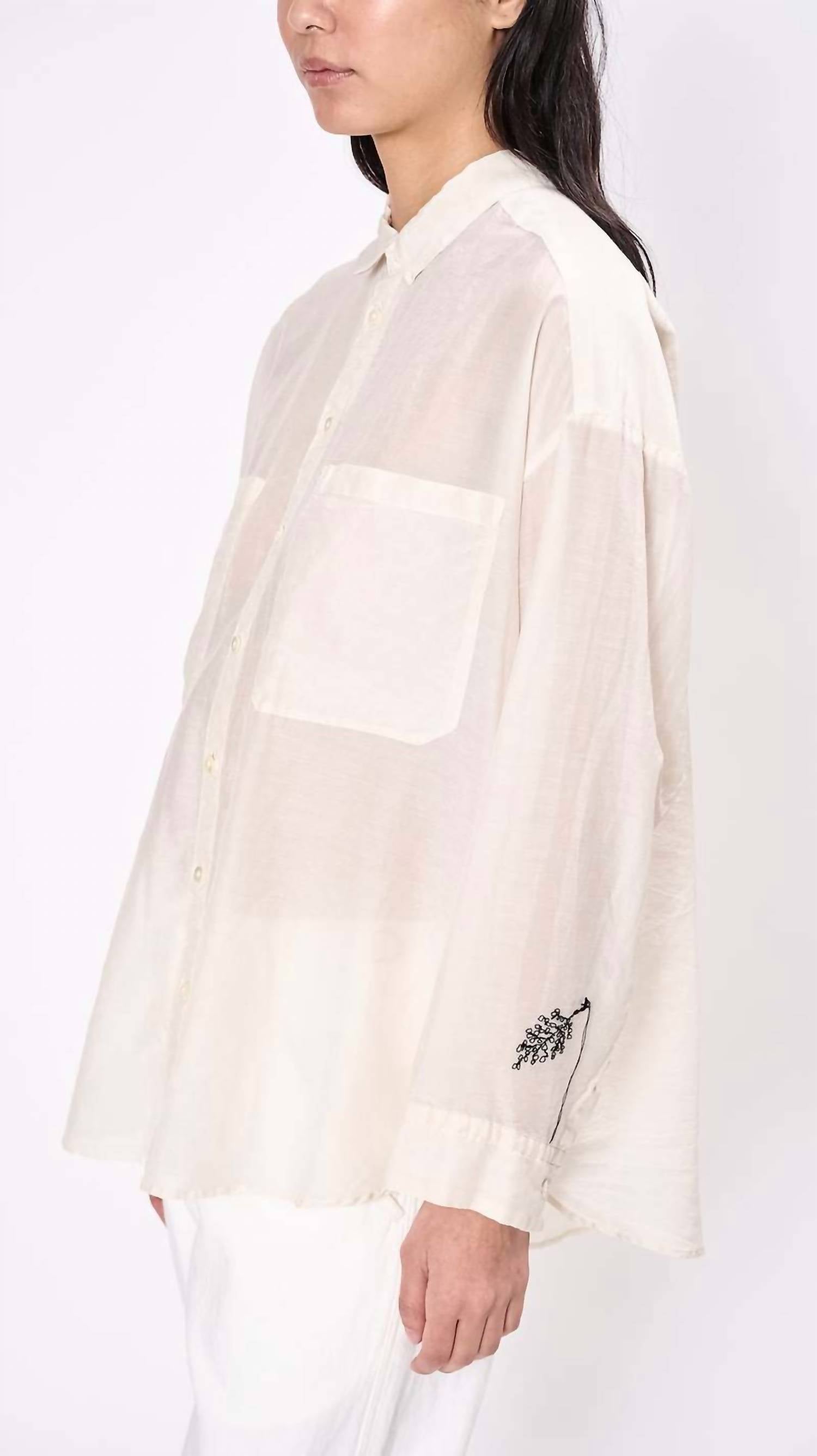 Pas De Calais - Wildflower Embroidered Blouse